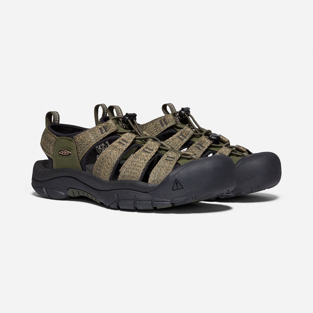 Keen Outdoor Sandalet Erkek Zeytin Yeşili/Siyah - Newport H2 - Türkiye AMGQ48723